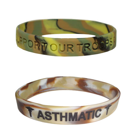 Sainstone Military Army Silicone Bracelets With American Flag